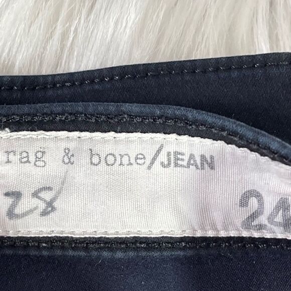Rag & Bone Black Plush Skinny Stretch Legging Jeans Sz 24 - Picture 3 of 10
